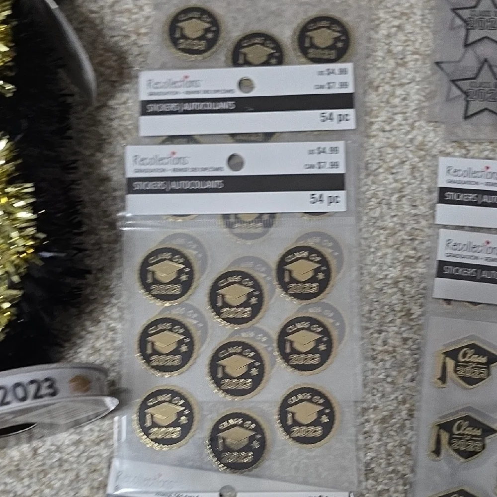 Celebrate It Gold and Black 2023 Party Set